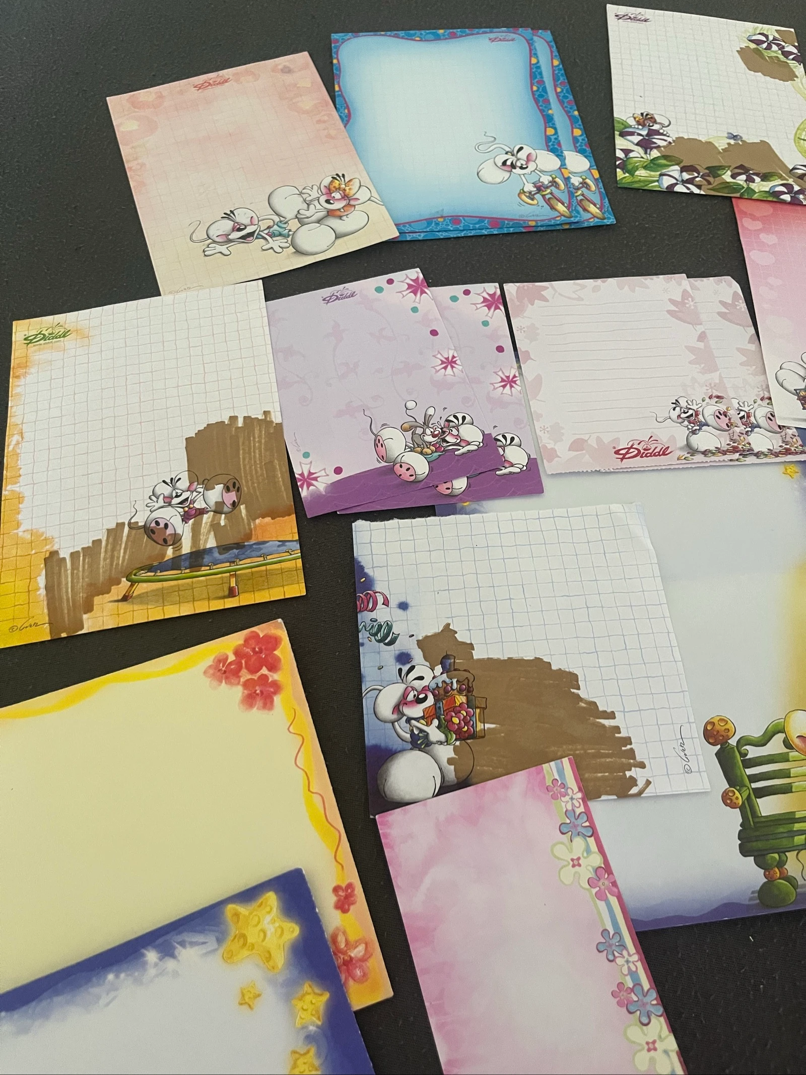 Lot de Papelaria Diddl Vintage - 14 Folhas de Cartas + 2 Envelopes Combinados – photo 3
